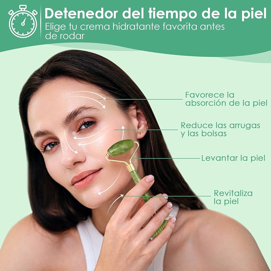 ✨ Kit Rodillo Facial + Gua Sha: ¡Rejuvenece tu Piel! ✨