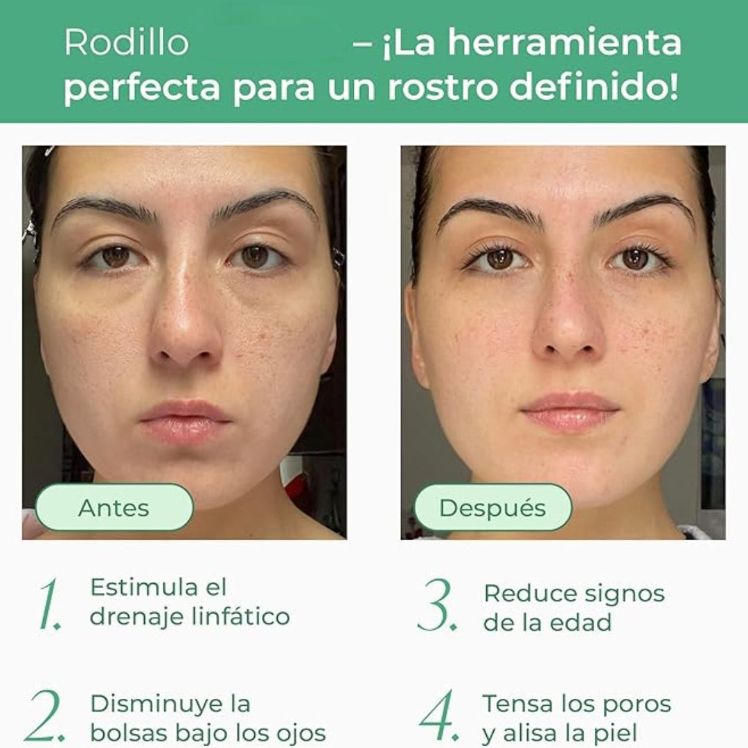 ✨ Kit Rodillo Facial + Gua Sha: ¡Rejuvenece tu Piel! ✨